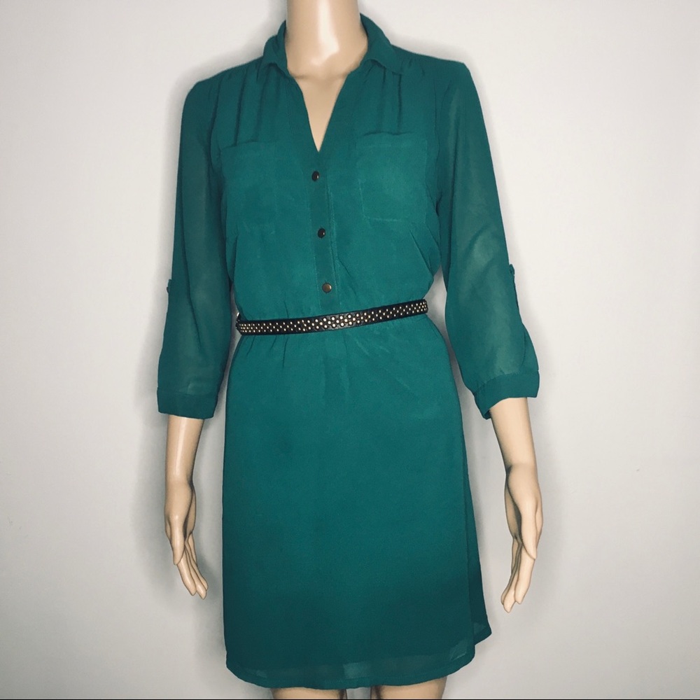 Charlotte Russe teal mini dress